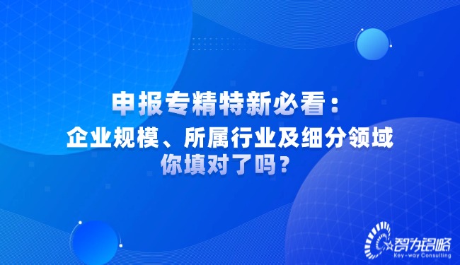 申報專精特新必看：企業(yè)規(guī)模、所屬行業(yè)及細分領(lǐng)域你填對了嗎？.jpg